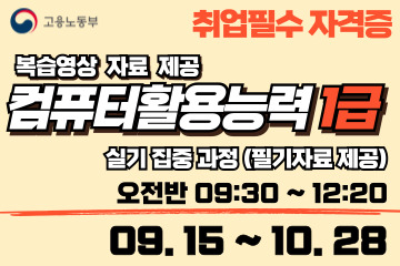 컴퓨터활용능력 1급 (실기)